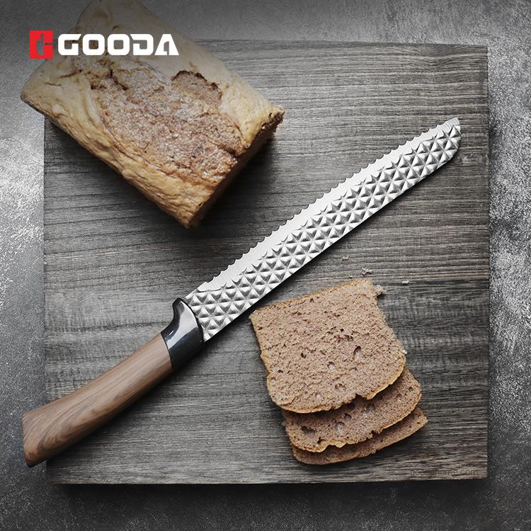 Ensemble de 6 couteaux de cuisine à manche en plastique à grain de bois